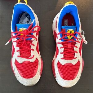 Puma Ferrari RS-X Sneakers in Red and Blue